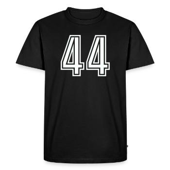 44 - Men's Premium Organic T-Shirt - black - Front - Nico (187cm)