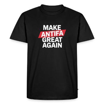 Rendre Antifa grande à nouveau - Antifascist Tee - T-shirt Premium bio Homme - noir - Devant - Nico (187cm)