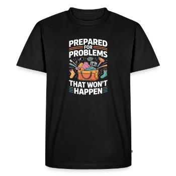 Bagages Chaotis de randonnée surchargés - T-shirt Premium bio Homme - noir - Devant - Nico (187cm)