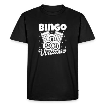 Bingo Virtuose Bingo - T-shirt Premium bio Homme - noir - Devant - Nico (187cm)