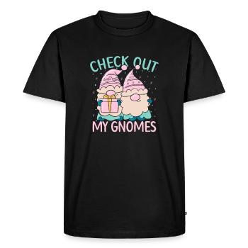Garden Gnome Costume Check Out My Gnomes Gnome - Men's Premium Organic T-Shirt - black - Front - Nico (187cm)
