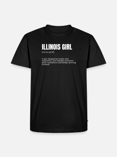 Illinois Girl Hustle Resilience - Men's Premium Organic T-Shirt - black