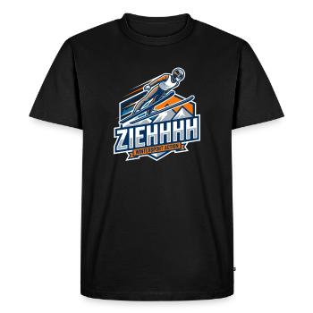 Vol de saut à ski Ziehhhh à travers le stade - T-shirt Premium bio Homme - noir - Devant - Nico (187cm)
