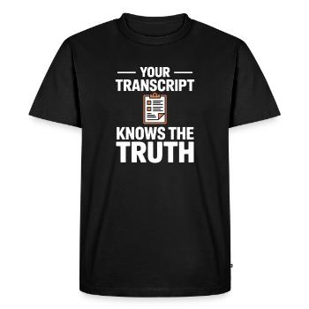School Secretariat Valuable Work Pupils Teachers - Men's Premium Organic T-Shirt - black - Front - Nico (187cm)