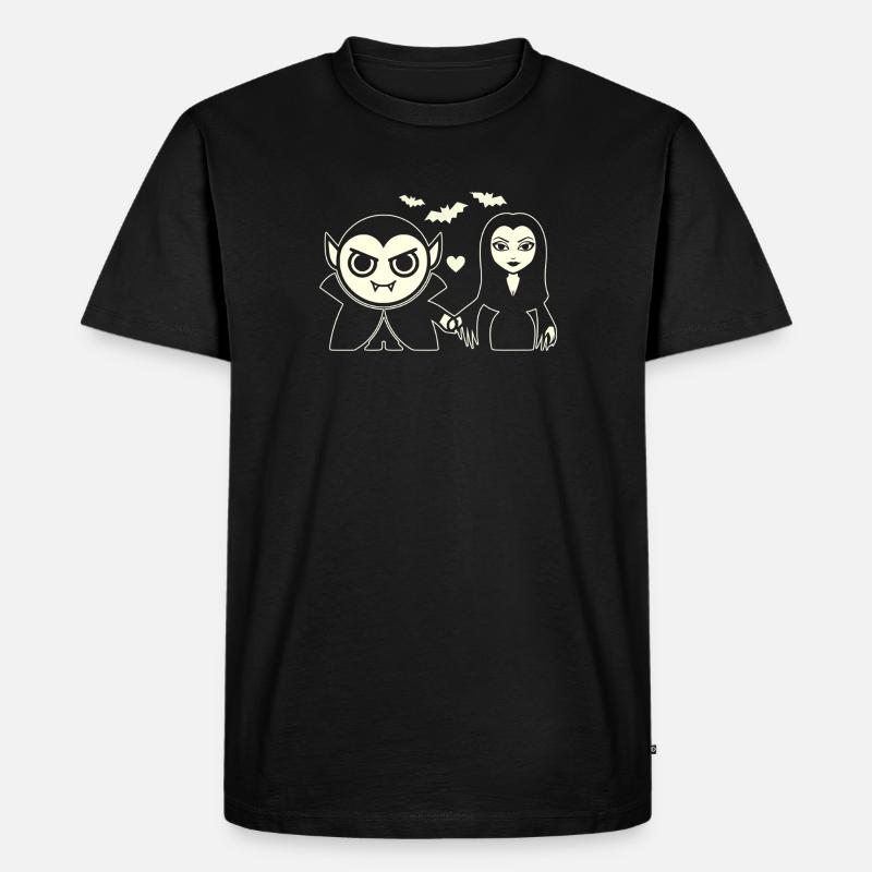 Vampire et Vampire de la Nuit - T-shirt Premium bio Homme - noir
