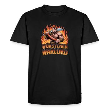 Saucisse Grill Maître Grill Saucisse Barbecue - T-shirt Premium bio Homme - noir - Devant - Nico (187cm)