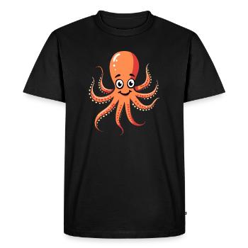 Costume de pieuvre Animal sous-marin Animal océanique - T-shirt Premium bio Homme - noir - Devant - Nico (187cm)