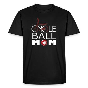 Cyclisme, maman, Cycleball, Cyclisme en salle - T-shirt Premium bio Homme - noir - Devant - Nico (187cm)