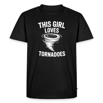 Dictons sur les tornades Tornades Drôle de cadeau de tornade - T-shirt Premium bio Homme - noir - Devant - Nico (187cm)