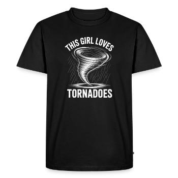 Dictons sur les tornades Tornades Drôle de cadeau de tornade - T-shirt Premium bio Homme - noir - Devant - Nico (187cm)