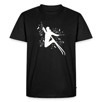 Alpine skiing Winter sports Nordic skiing - Men's Premium Organic T-Shirt - black - Front - Nico (187cm)
