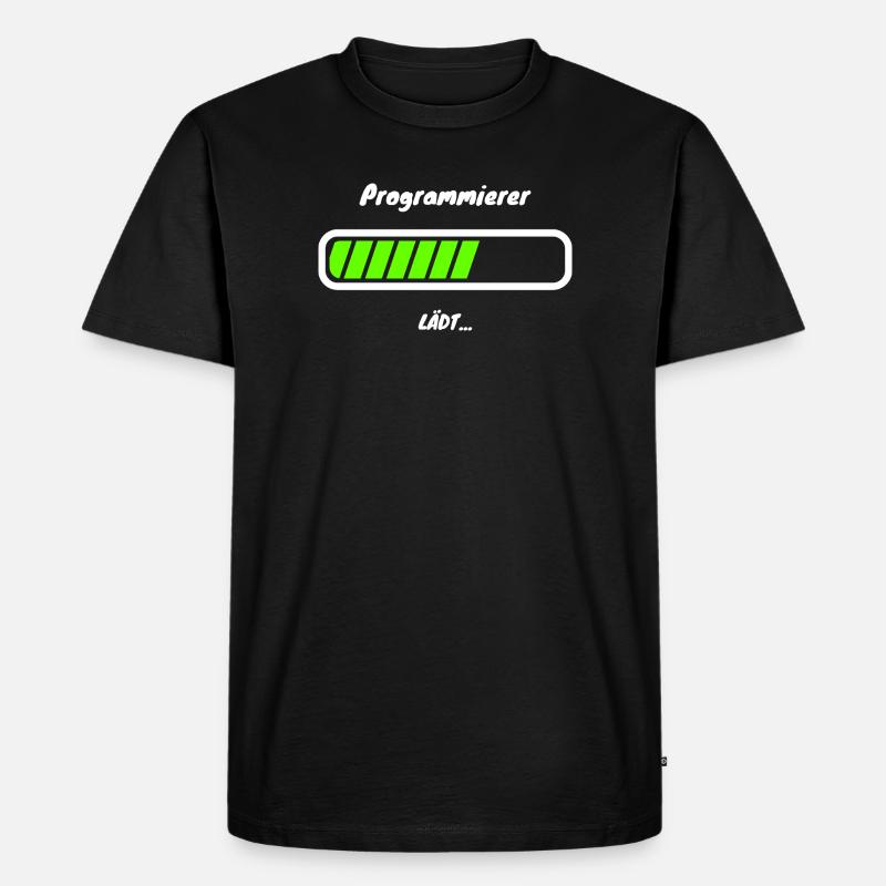 Programmer Loading Software Development - Men's Premium Organic T-Shirt - black