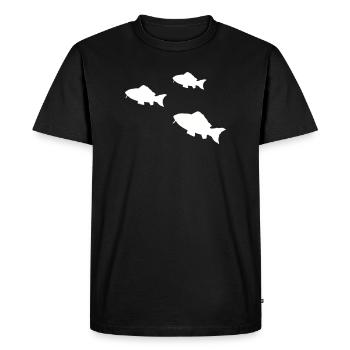 Pisces Tropical Fish Silhouette - Men's Premium Organic T-Shirt - black - Front - Nico (187cm)
