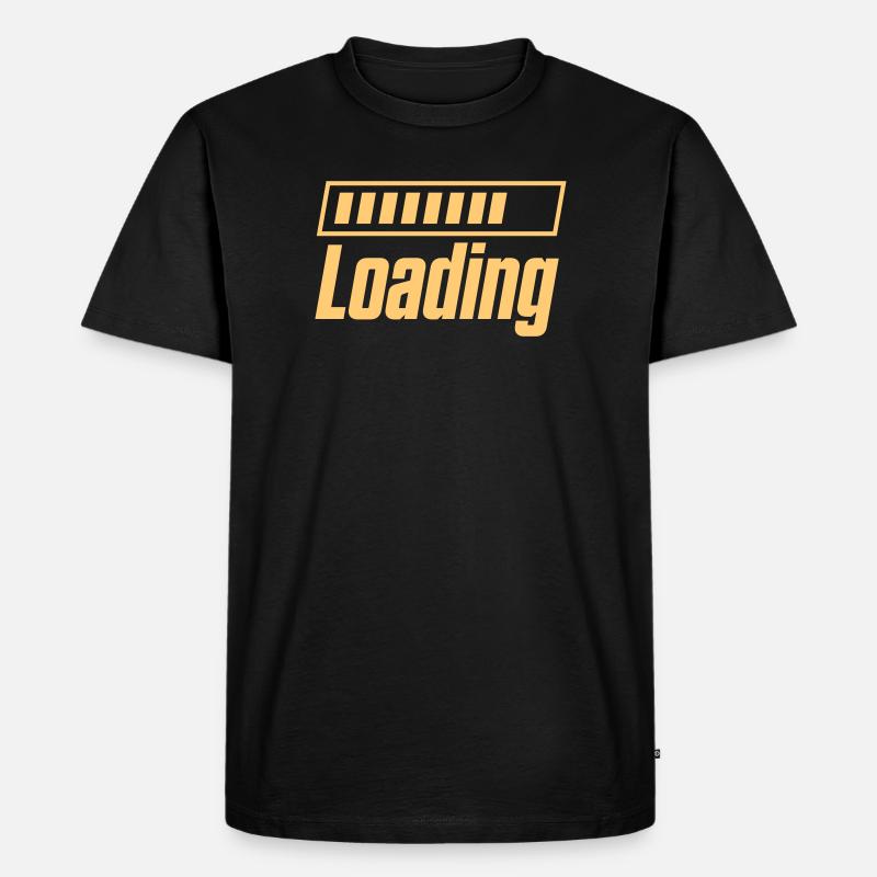 Loading  - Männer Premium Bio T-Shirt - Schwarz
