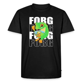 Grenouille Rainette arboricole - T-shirt Premium bio Homme - noir - Devant - Nico (187cm)