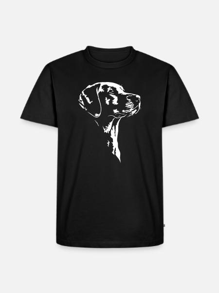 Broholmer Silhouette Hunde Hund Wilsigns - Männer Premium Bio T-Shirt - Schwarz