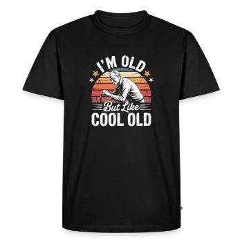 Chemise drôle avec humour de grand-père motif de grand-père cool - T-shirt Premium bio Homme - noir - Devant - Nico (187cm)