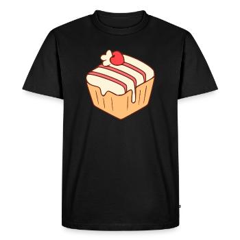 Cupcake baking, bakery, pastry shop - Men's Premium Organic T-Shirt - black - Front - Nico (187cm)