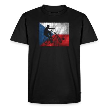 Cyclisme, Cyclball, Cyclisme en salle, République tchèque - T-shirt Premium bio Homme - noir - Devant - Nico (187cm)