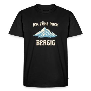 I feel mountainous - Men's Premium Organic T-Shirt - black - Front - Nico (187cm)