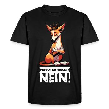 Avant que vous ne demandiez No Podencos Podencos Podencohund - T-shirt Premium bio Homme - noir - Devant - Nico (187cm)