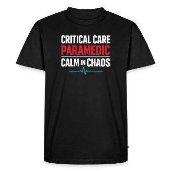 Intensive Care Paramedic Advanced EMT as Identity - Men's Premium Organic T-Shirt - black - Front - Nico (187cm)