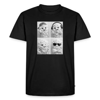 chou-fleur - T-shirt Premium bio Homme - noir - Devant - Nico (187cm)