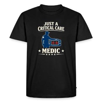 Intensive Care Paramedic Advanced EMT as Identity - Men's Premium Organic T-Shirt - black - Front - Nico (187cm)