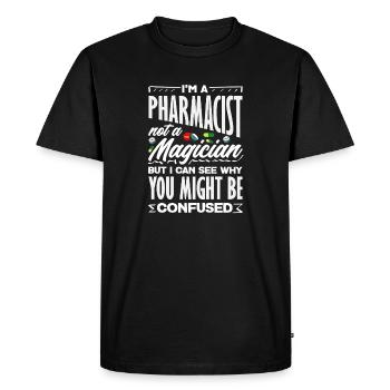 Pharmacist Not a Magician Pharmacy Technician - Men's Premium Organic T-Shirt - black - Front - Nico (187cm)