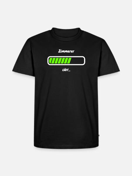 Zimmerer Handwerker Beruf Witziger Spruch - Männer Premium Bio T-Shirt - Schwarz