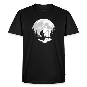 Bigfoot Fishing - Men's Premium Organic T-Shirt - black - Front - Nico (187cm)