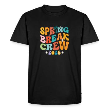 Spring Break Crew 2026 Girls Trip Retro Cruise Fun - Men's Premium Organic T-Shirt - black - Front - Nico (187cm)