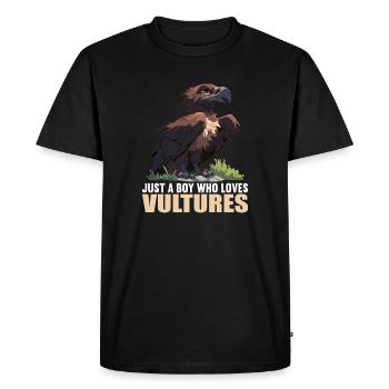 Vulture - Men's Premium Organic T-Shirt - black - Front - Nico (187cm)