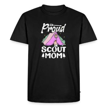 Proud Girl Scout Mom Girl Scout Mom Camp - Men's Premium Organic T-Shirt - black - Front - Nico (187cm)