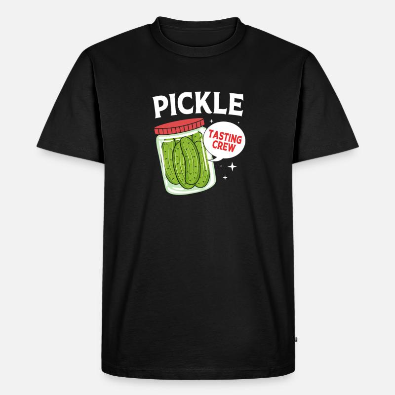 Essiggurke Gurke Gurken - Männer Premium Bio T-Shirt - Schwarz
