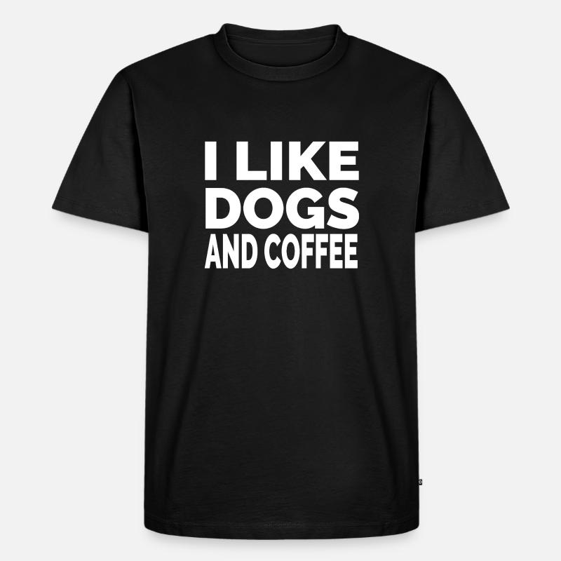 Hunde - Männer Premium Bio T-Shirt - Schwarz
