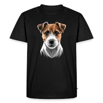 Jack Russell Terrier Dog Lover Jack Russell's - Men's Premium Organic T-Shirt - black - Front - Nico (187cm)