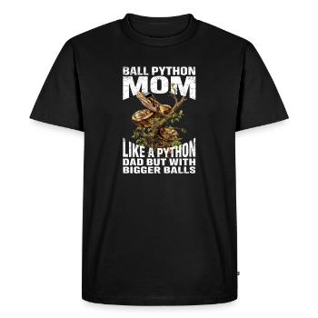 Maman Python roi Maman Serpents Terrarium Python - T-shirt Premium bio Homme - noir - Devant - Nico (187cm)