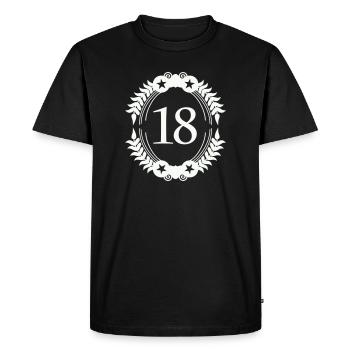 18 years of the Wreath of Honour - Men's Premium Organic T-Shirt - black - Front - Nico (187cm)