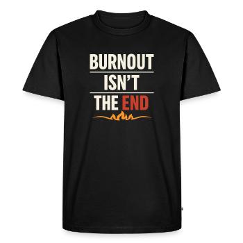 Heilungsreise Zur Transformation Innerer Stärke - T-shirt Premium bio Homme - noir - Devant - Nico (187cm)
