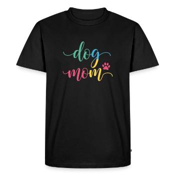Maman de chien - Design coloré de maman de chien - T-shirt Premium bio Homme - noir - Devant - Nico (187cm)