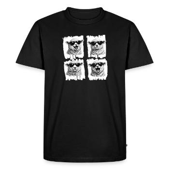 Sunglasses-Lambs Quartet - Men's Premium Organic T-Shirt - black - Front - Nico (187cm)