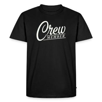 membre d’équipage - T-shirt Premium bio Homme - noir - Devant - Nico (187cm)