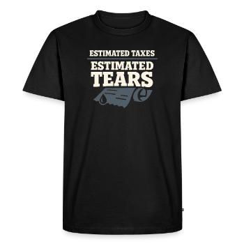 Self-employed freelancer Steuerhumor 1099 Life - Men's Premium Organic T-Shirt - black - Front - Nico (187cm)