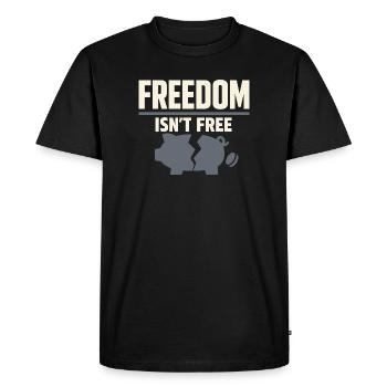 Self-employed freelancer Steuerhumor 1099 Life - Men's Premium Organic T-Shirt - black - Front - Nico (187cm)