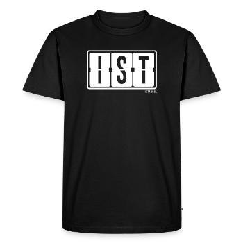 Istanbul IST, City Souvenir Hoodie, Cup, Bag - Men's Premium Organic T-Shirt - black - Front - Nico (187cm)