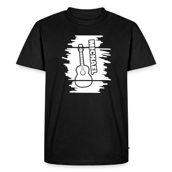 Michael as Playing the Guitar - Men's Premium Organic T-Shirt - black - Front - Nico (187cm)