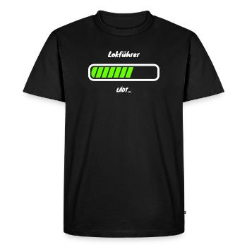 Train Driver Loading Beam Training Occupation - Men's Premium Organic T-Shirt - black - Front - Nico (187cm)