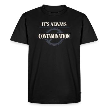 microbiology - Men's Premium Organic T-Shirt - black - Front - Nico (187cm)