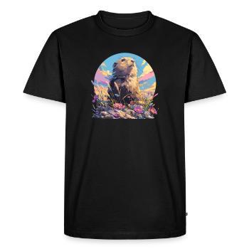 Lemmings Lemming - Men's Premium Organic T-Shirt - black - Front - Nico (187cm)